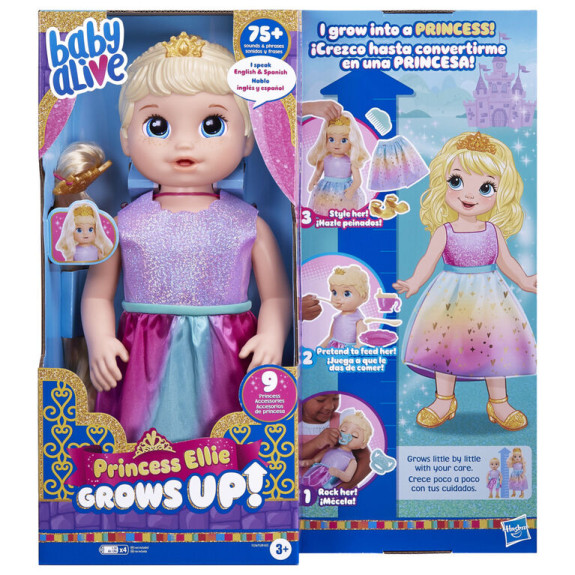 HASBRO BABY ALIVE PRINCESS ELLIE GROWS UP